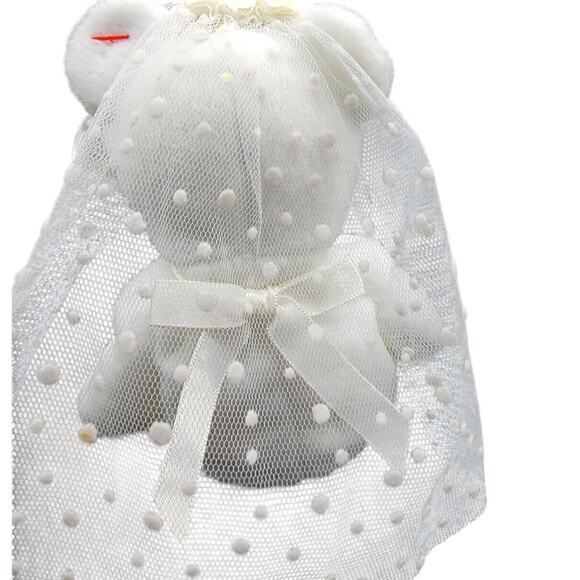 Ty Beanie Baby Mrs (Bear Wedding Bride 2001) - Picture 3 of 4